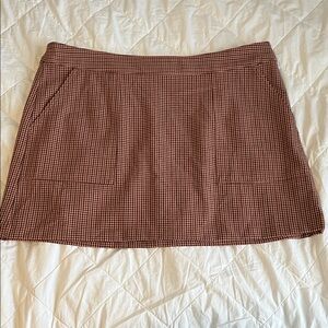 a new day Plaid Mini Skirt with Pockets!